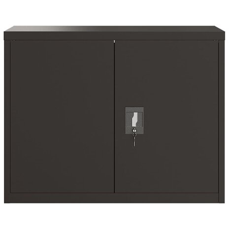 Archiefkast 90x40x70 cm staal zwart 3