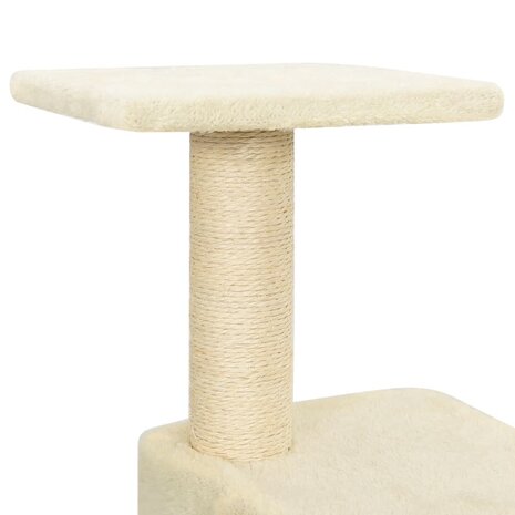Kattenkrabpaal met sisal krabpalen 118,5 cm cr&egrave;mekleurig 7