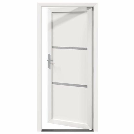 Voordeur Wit 88 x 200 cm PVC 6