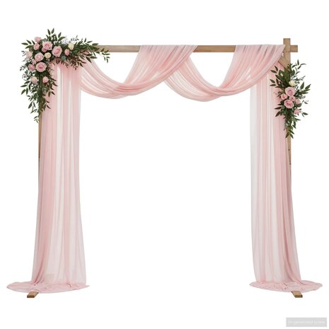 Trouwrand Licht Bruin 225 x 95 x 226 cm Massief Vurenhout 3
