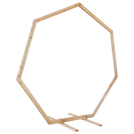Trouwrand Licht Bruin 221 x 92 x 216 cm Massief Vurenhout 6