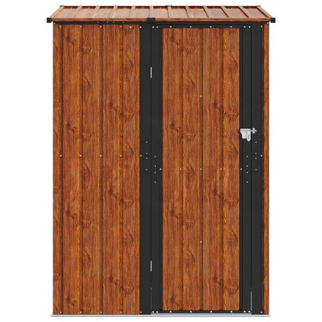 Tuinhuisjes Bruin 140,5 x 74 x 200 cm Metaal 6