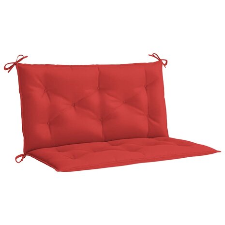 Tuinbankkussen 100x(50+50)x7 cm oxford stof rood 2