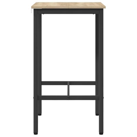 Bartafel 52 x 52 x 90 cm Bewerkt hout Sonoma Eiken Rechthoekig 5