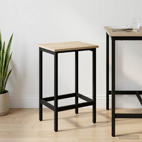 Barkruk Sonoma Eiken 40 x 32 x 64 cm Bewerkt hout 1