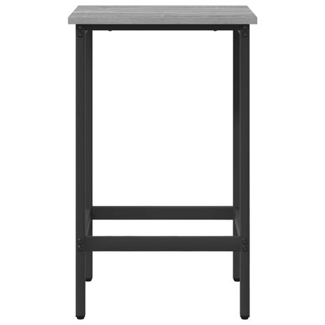 Barkruk 2 st Grijs Sonoma 40 x 32 x 74 cm Bewerkt hout 3