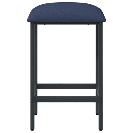 Barkruk Blauw 40 x 32 x 64 cm Bewerkt hout 3