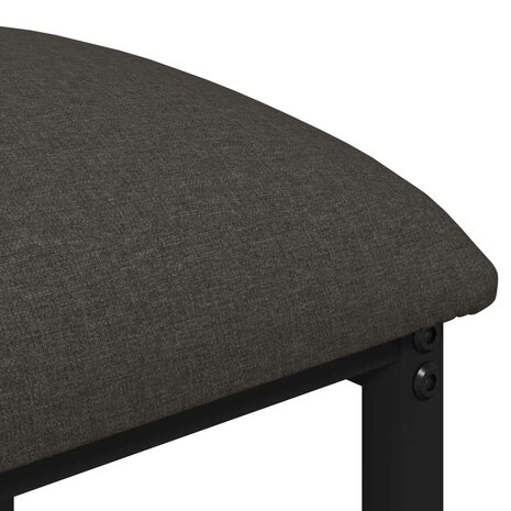 Barkruk Donkergrijs 40 x 32 x 74 cm Bewerkt hout 4