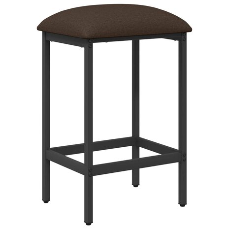 Barkruk Taupe 40 x 32 x 74 cm Bewerkt hout 2