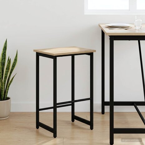 Barkruk Sonoma Eiken 40 x 32 x 64 cm Bewerkt hout 1