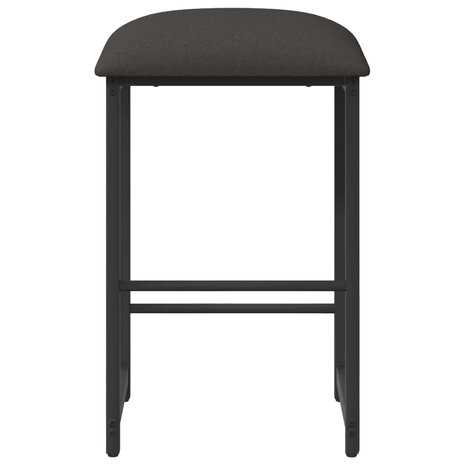 Barkruk Donkergrijs 40 x 32 x 64 cm Bewerkt hout 3
