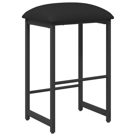 Barkruk Zwart 40 x 32 x 64 cm Bewerkt hout 2