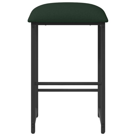 Barkruk Donkergroen 40 x 32 x 64 cm Bewerkt hout 3