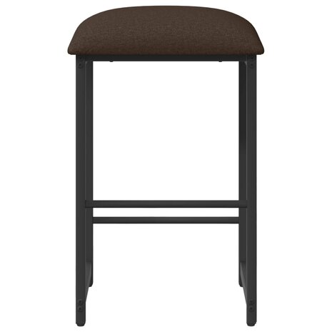 Barkruk Taupe 40 x 32 x 74 cm Bewerkt hout 3