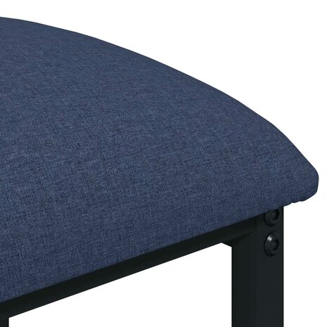 Barkruk Blauw 40 x 32 x 74 cm Bewerkt hout 4