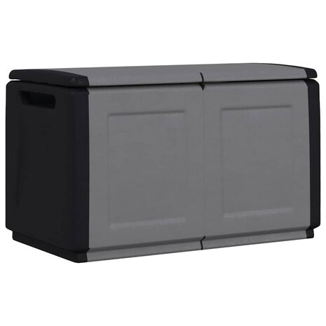 Tuinbox 230 L 96x53x57 cm donkergrijs en zwart 2