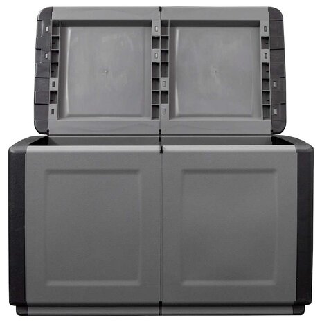 Tuinbox 230 L 96x53x57 cm donkergrijs en zwart 6