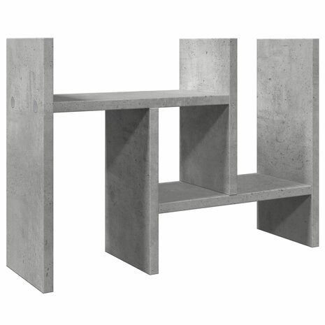 Bureau organiser 34,5x15,5x35,5 cm bewerkt hout betongrijs 2