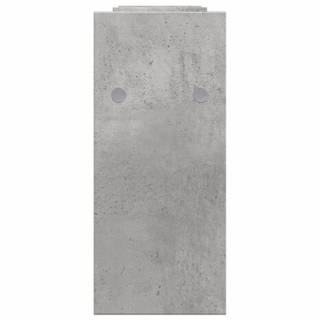 Bureau organiser 34,5x15,5x35,5 cm bewerkt hout betongrijs 7