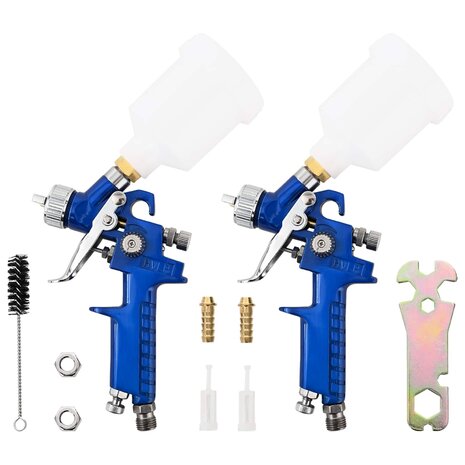 HVLP Verfspuit Kits 125 ml Bekers 0,8 mm Mondstuk 125 ml 2