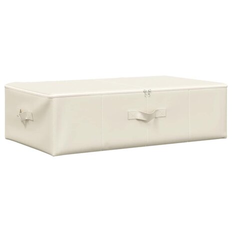 Opbergbox 70x40x18 cm stof cr&egrave;mekleurig 2