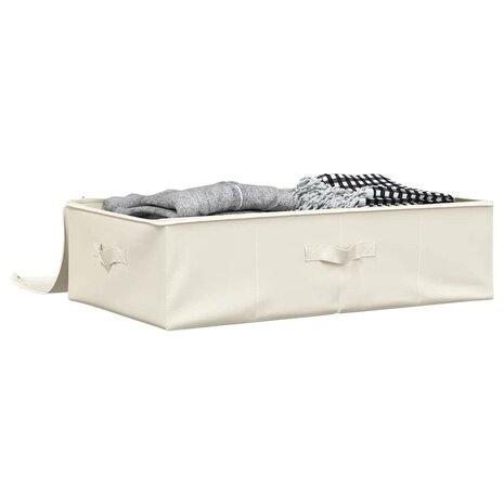 Opbergbox 70x40x18 cm stof cr&egrave;mekleurig 3