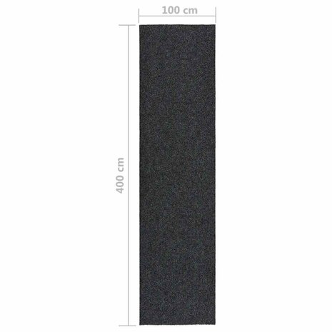 Droogloopmat 100x400 cm antracietkleurig 6