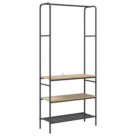 Kledingrek Sonoma Eiken 77 x 30 x 171 cm Bewerkt hout 2
