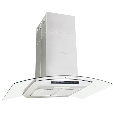 Eilandafzuigkap LCD-scherm sensor 756 m&sup3;/u LED 90 cm 2