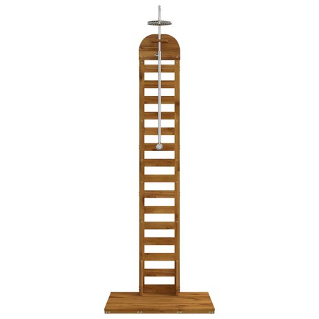 Buitendouche 225 cm Massief acaciahout en roestvrij staal 3
