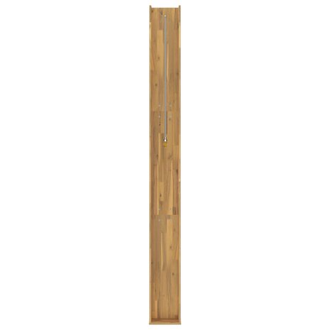 Buitendouche 226 cm Massief acaciahout en roestvrij staal Wit 4