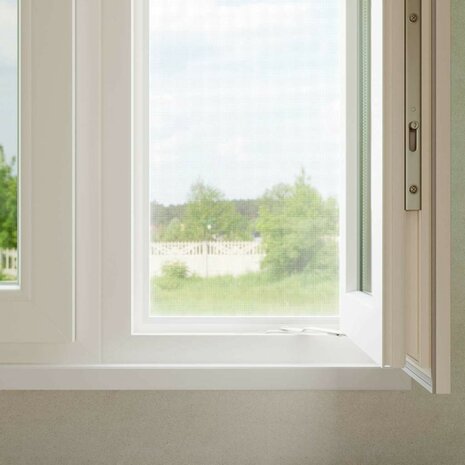 Horrengaas 100 x 2000 cm Glasvezel Wit 3