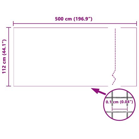 Horrengaas 112 x 500 cm Glasvezel Wit 8