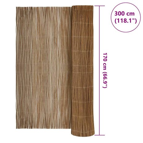 Wilgen Schutting 170 x 300 cm Wilg Naturel 6