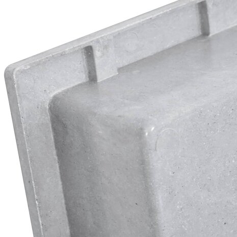Douchenis 41x51x10 cm matgrijs 5