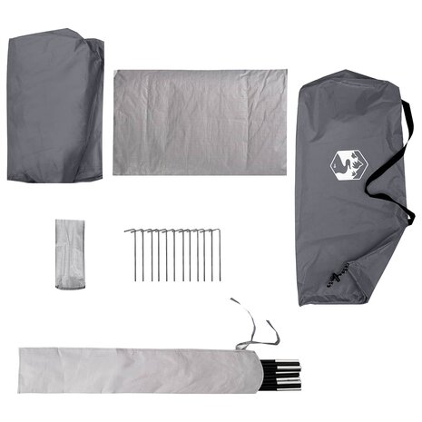 Backpacking Tent 2-persoons Grijs en Oranje 9