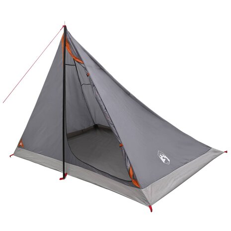 Backpacking Tent 4-persoons Grijs en Oranje 2