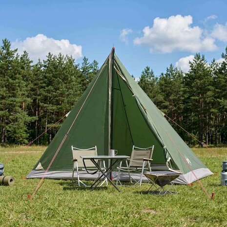 Backpacking Tent 2-persoons Groen 185T Polyester met PU Coating 1