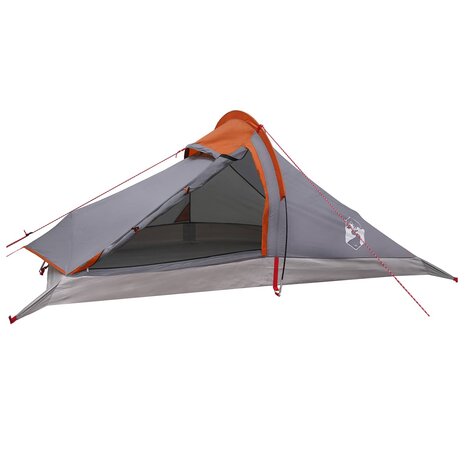 Backpacking Tent 4-persoons Grijs en Oranje 2