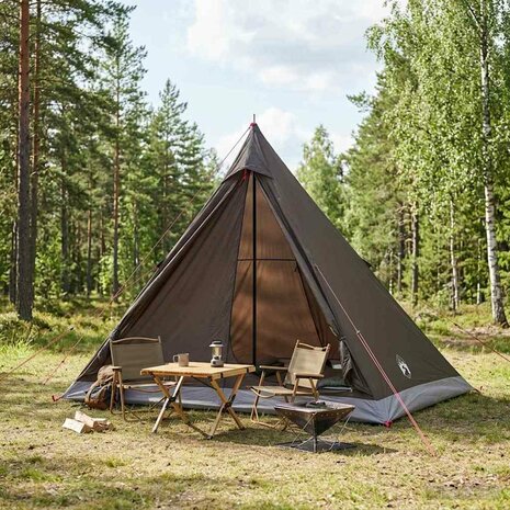 Backpacking Tent 2-persoons Bruin en Grijs 1