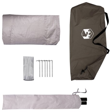 Backpacking Tent 2-persoons Bruin en Grijs 9