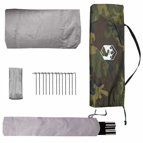 Backpacking Tent 4-persoons Camouflage 9