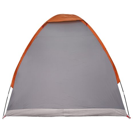Kamperen tent 2-persoons Grijs en Oranje Polyester en staal 6
