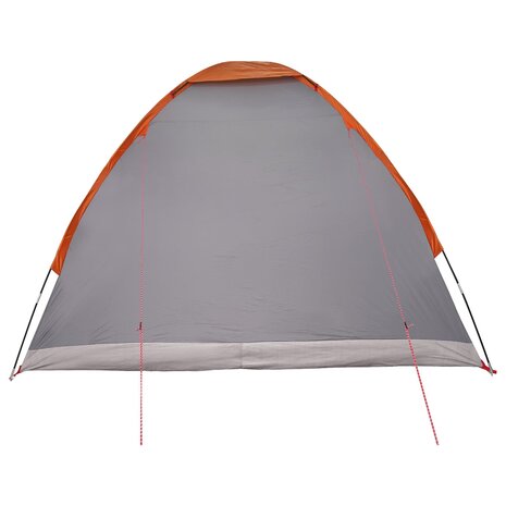 Kamperen tent 4-persoons Grijs en Oranje Polyester en staal 6