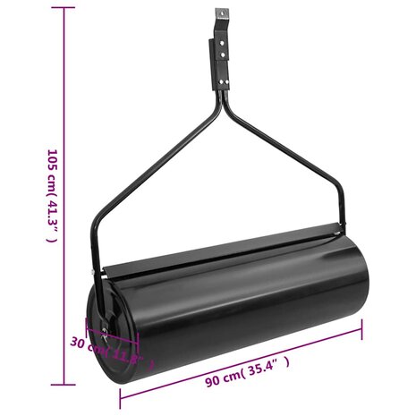 Gazonroller duwmodel 63 L ijzer zwart 6