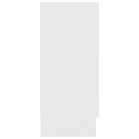 Vitrinekast 120x30,5x70 cm bewerkt hout wit 6