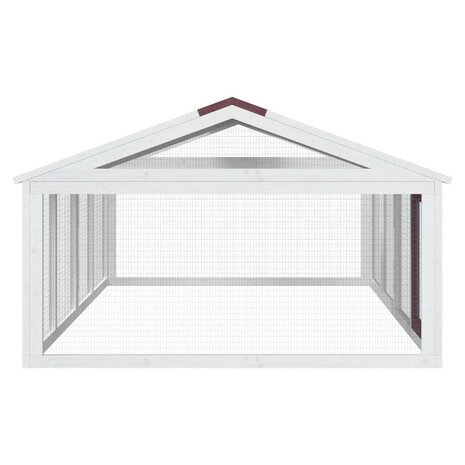 Dierenren 200x112,5x74 cm massief grenenhout mokkakleurig 5