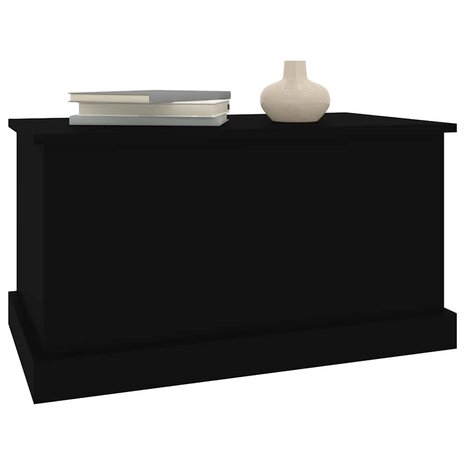 Opbergbox 70x40x38 cm bewerkt hout zwart 8