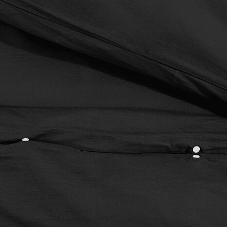 Dekbedovertrekset lichtgewicht 220x240 cm microvezel zwart 8