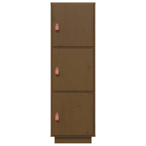 Hoge kast 34x40x108,5 cm massief grenenhout honingbruin 5